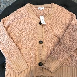 NWT Boucle Cardigan Sweater